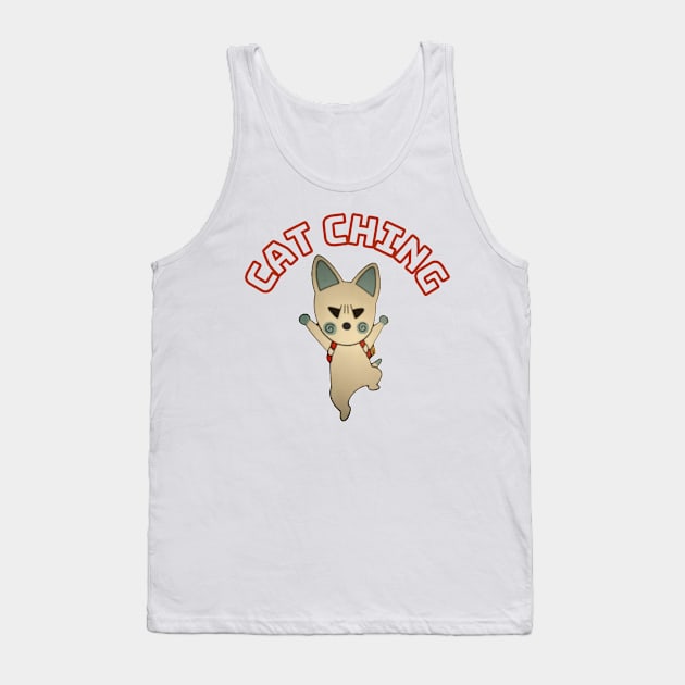 Cat Ching Tank Top by TeeJaiStudio